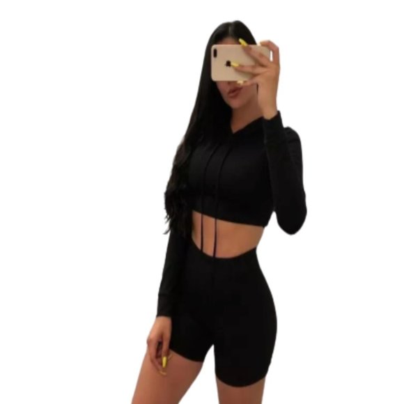 Just Chilling Biker Short Set - Picture 1 of 4